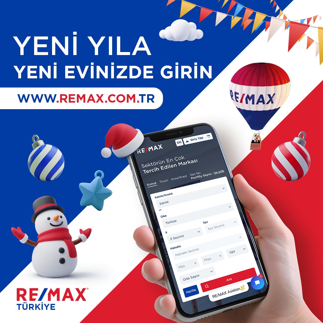 RemaxTurkiye's tweet photo. Yeni yıla yeni evinizde girmek için https://t.co/SrOXlQ9kpR ❤️🤍💙 https://t.co/plbwaqYm73