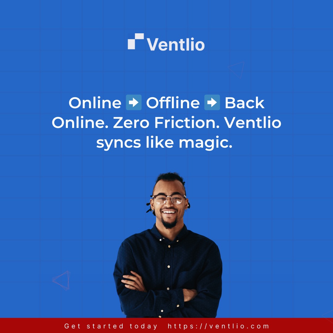 VentlioHQ's tweet image. Online ➡️ Offline ➡️ Back Online. Zero Friction.
Ventlio syncs like magic. Your data flows, your business grows. 🔄✨

#BusinessEfficiency #TechSolution #SmartSync
#ventlio