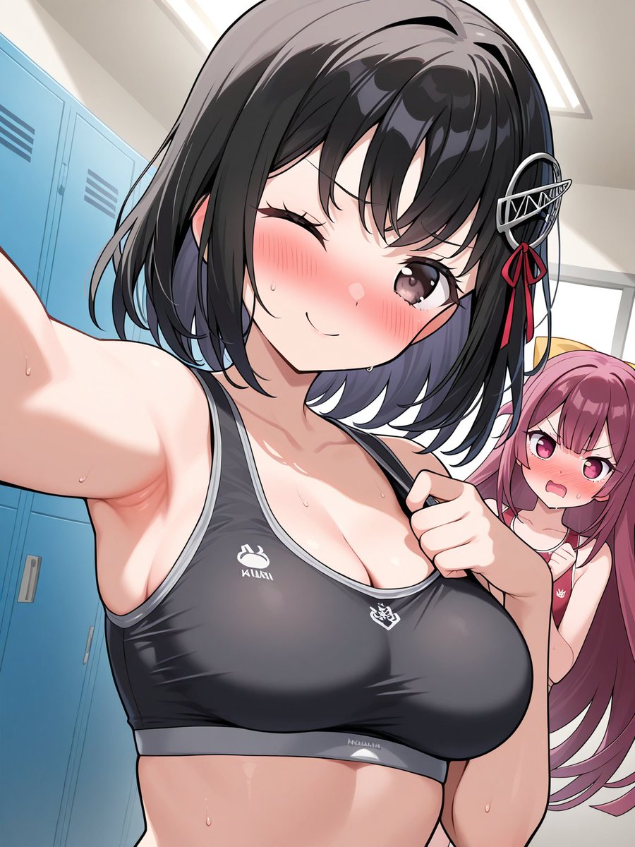 羽黒と神風(艦これ) 