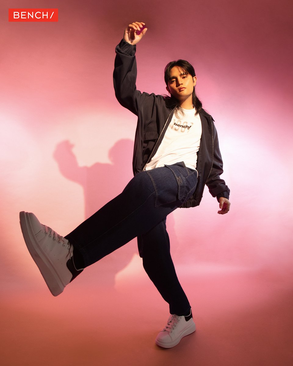 benchtm's tweet photo. 🌭 @imszmc for @benchtm 

#BENCHxSB19 Collection is out now! Shop it in stores and online today!

Get PABLO’s look:
Tee (BOD0140) P499.75
Jacket (IWR0206) P1999.75
Pants (BPD0882) P1199.75
Shoes (BAF0270) P979

#GlobalBENCHSetter https://t.co/qSWb6Zk886