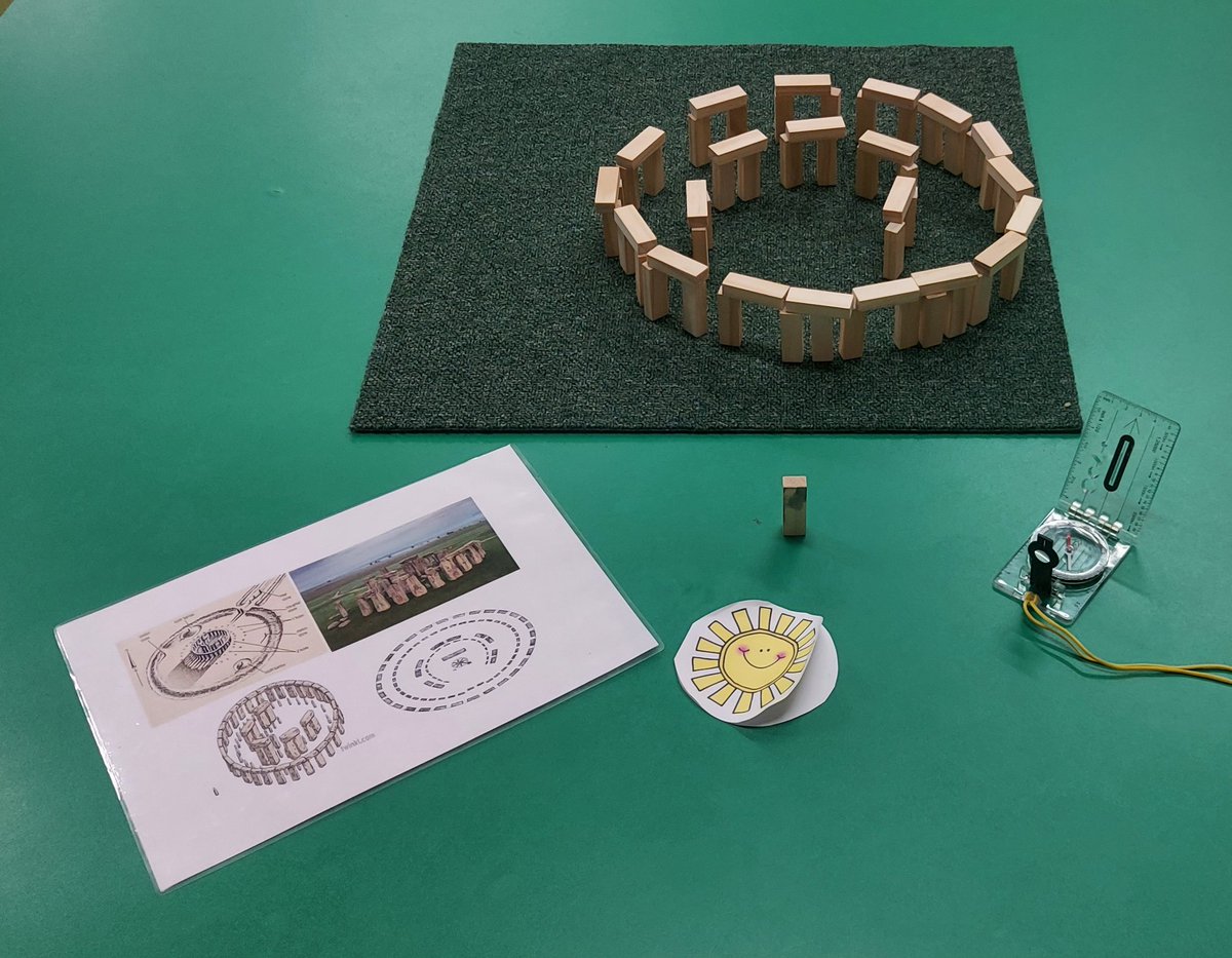 rootstofruit202's tweet photo. Fabulous Y3 @fourdwellingspa thinking about the approaching winter solstice on the 21st December reconstructing Stonehenge.

Armed with a blueprint of the monument and learning how to use a compass ensured their models were aligned correctly with the rising sun!

@MrsM_Court https://t.co/nnW8d3Xaye