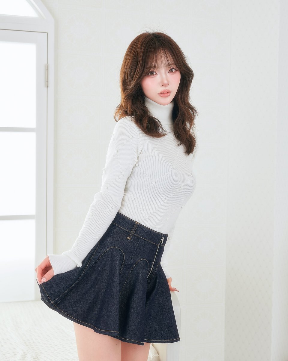 ダーリッチデニムカーブフレアミニスカート ダーリッチ Darich デニムカーブフレアミニスカート