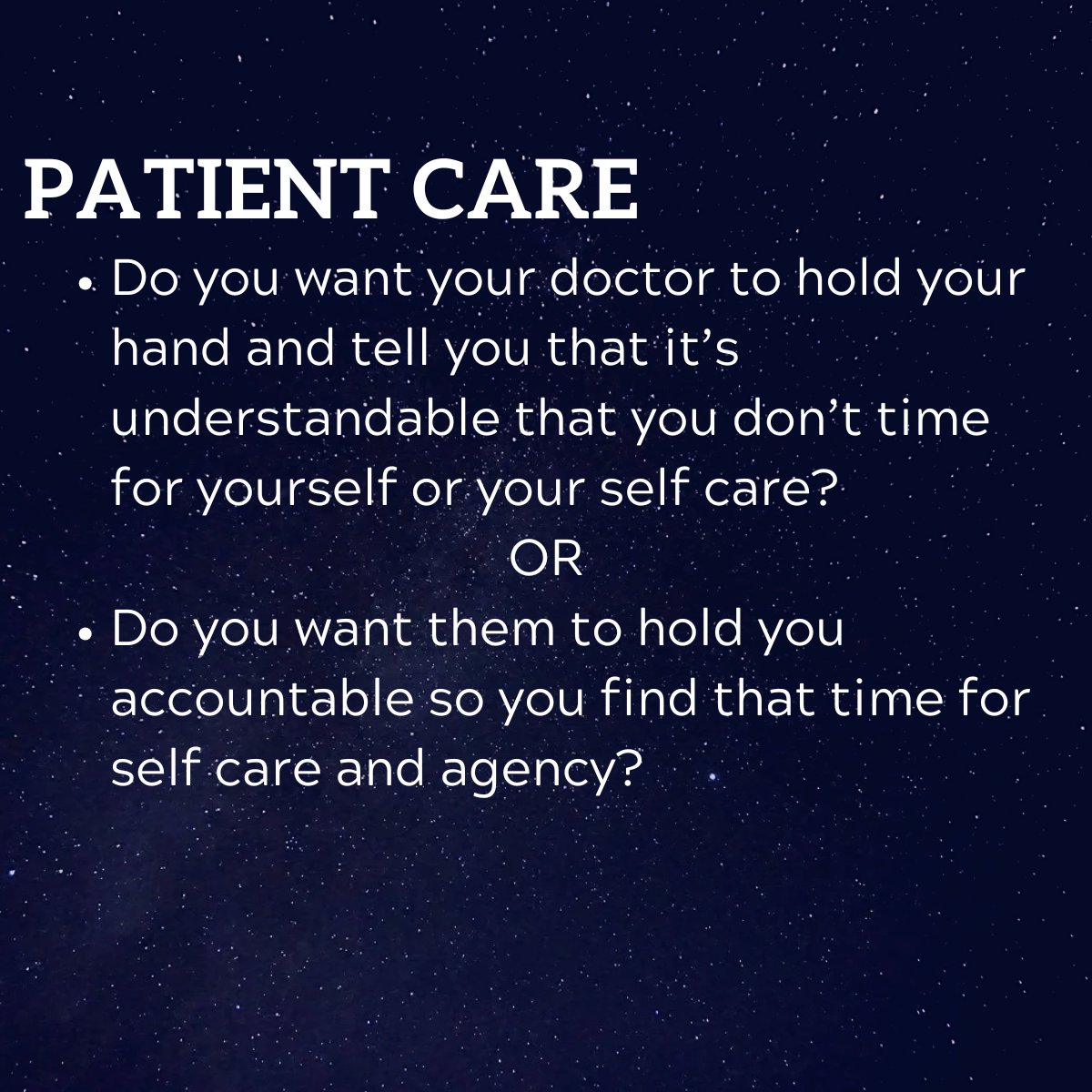 Your healthcare will be as good as the care and attention you give it.