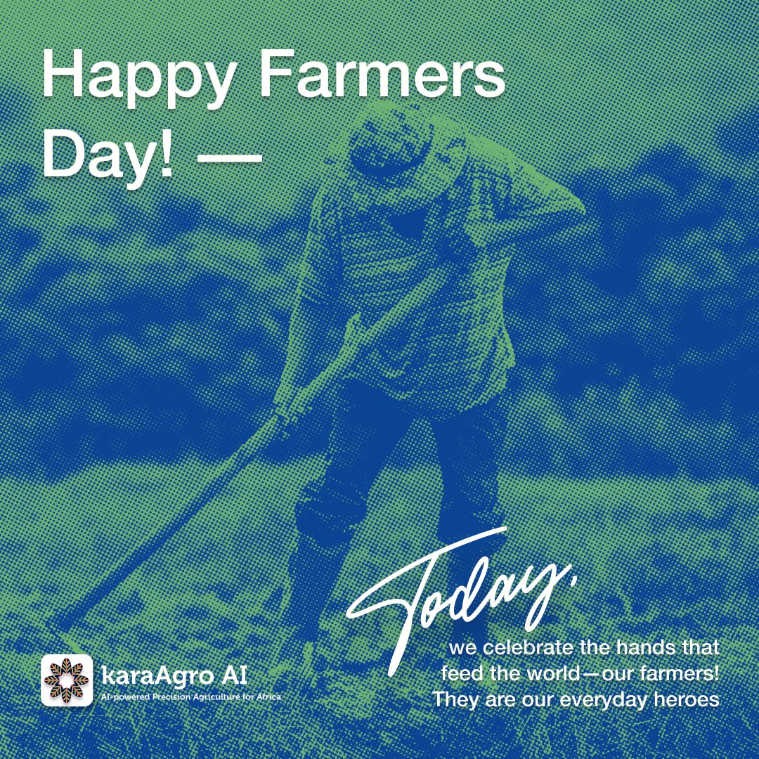 KaraAgro's tweet photo. 🚜🌱 Happy Farmers Day from KaraAgro AI! 🌾🍎
At KaraAgro, we empower farmers with innovative tools to make informed decisions and optimize their farms. Our systems help you monitor crop health, detect issues early, and take action to protect your fields. https://t.co/c40DwAWtE7