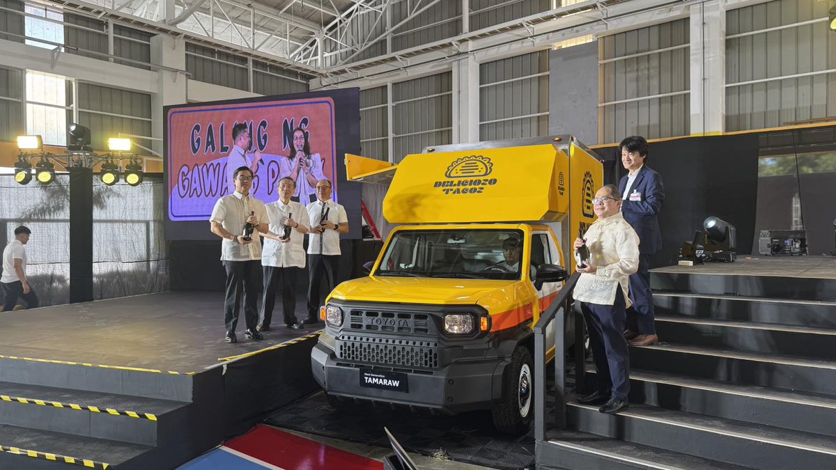centromfg's tweet photo. Congratulations @ToyotaPH (TMP) sa successful ceremonial roll-off event kung saan shinowcase ang bagong pinagmamalaking Pinoy-made Next Generation Tamaraw! https://t.co/SsacxCEaIS