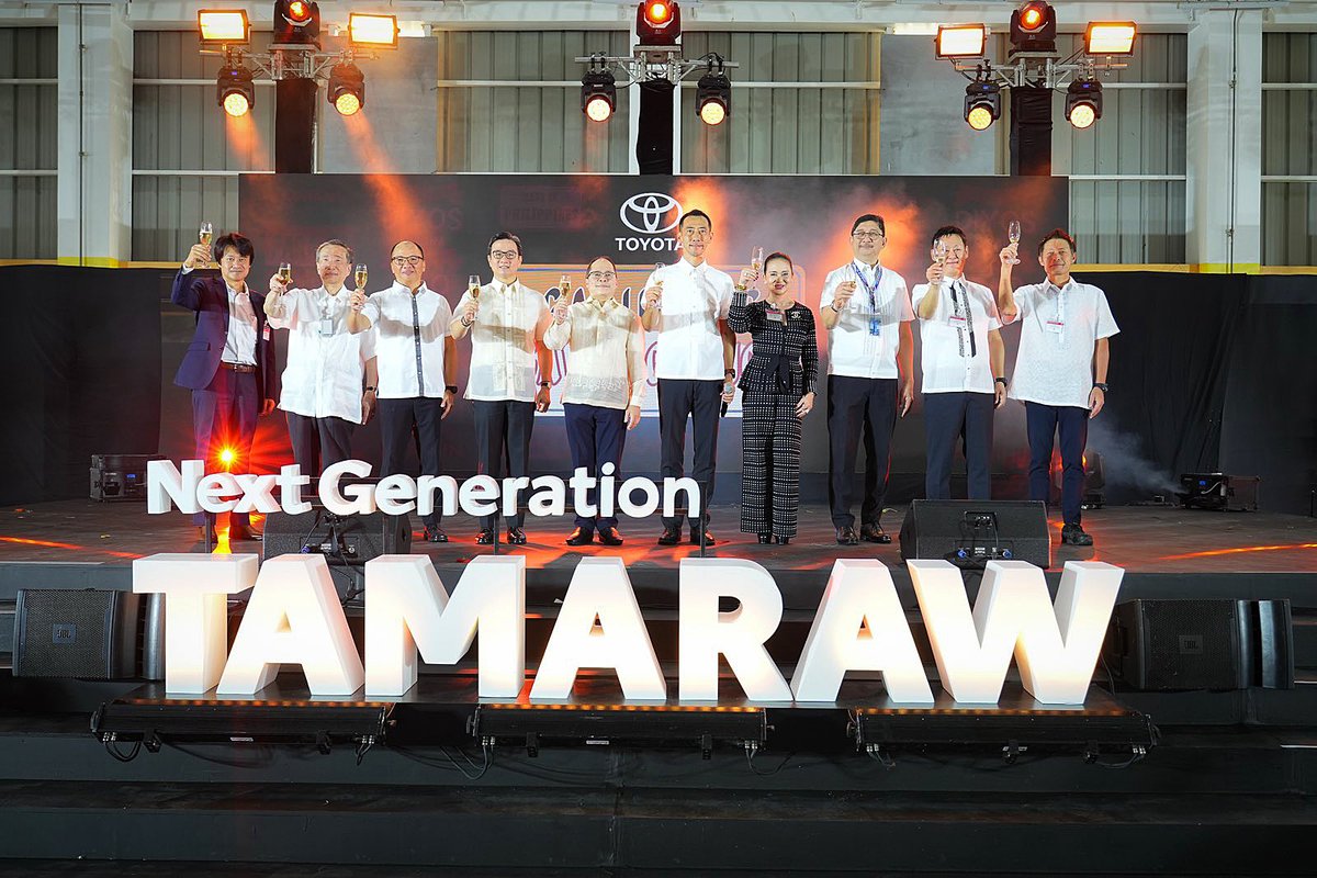 centromfg's tweet photo. Congratulations @ToyotaPH (TMP) sa successful ceremonial roll-off event kung saan shinowcase ang bagong pinagmamalaking Pinoy-made Next Generation Tamaraw! https://t.co/SsacxCEaIS