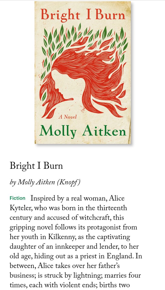 Molly Aitken (@mollyaitken1) on Twitter photo I always thought I had an unrequited romance with <a href="/NewYorker/">The New Yorker</a> but it turns out they love me back.
Bright I Burn is on the 'Best Books of 2024'
newyorker.com/best-books-2024 I always thought I had an unrequited romance with <a href="/NewYorker/">The New Yorker</a> but it turns out they love me back.
Bright I Burn is on the 'Best Books of 2024'
newyorker.com/best-books-2024
