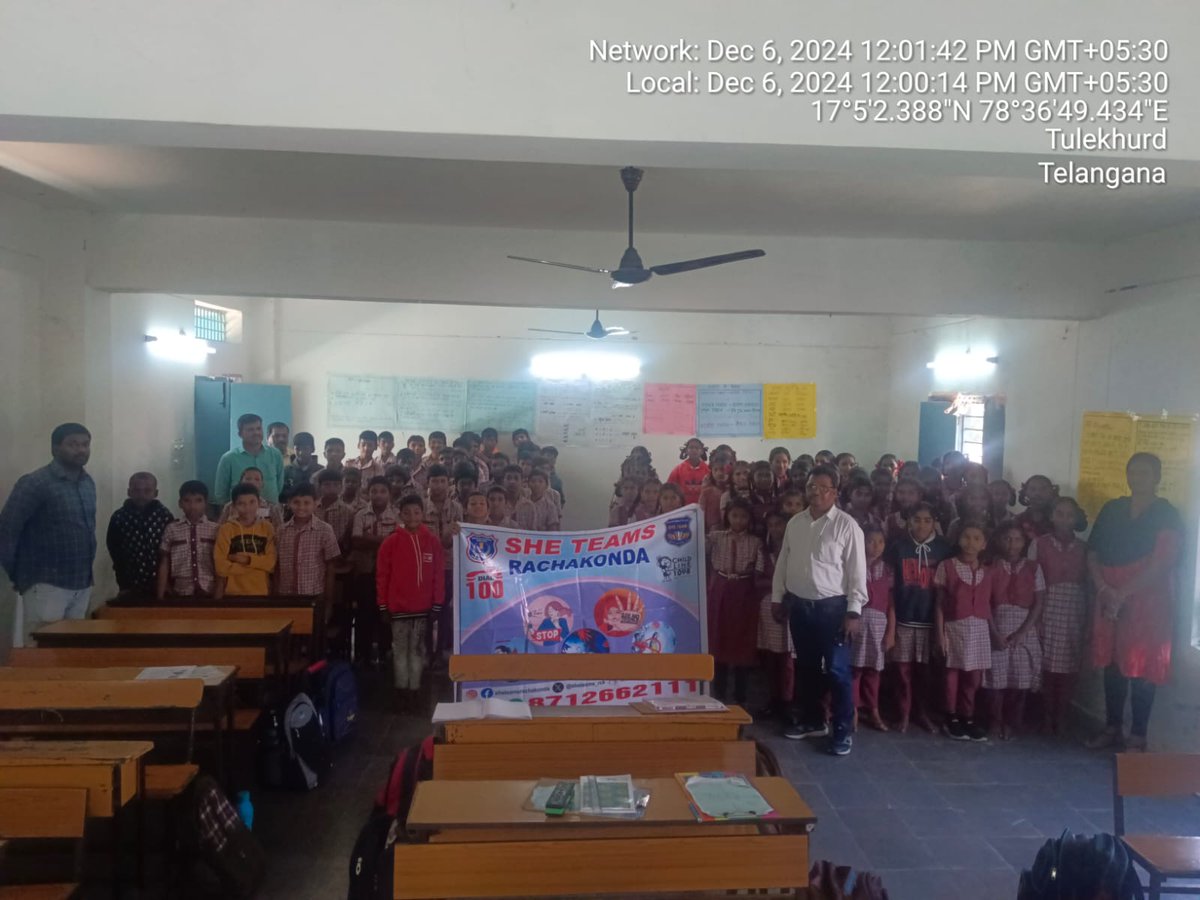MalkajgiriCop's tweet photo. 🛡️ SheTeams Rachakonda: Spreading Awareness, Building Safer Communities!
📚Conducted awareness programs in schools on #cybercrime, #LoanAppFrauds, and #ChildSafety.
💡Educated students about gender sensitization, #HumanTrafficking, and #Good_Touch, #Bad_Touch.
🎆Promoted #Anti_Ragging & #Anti_Drugs initiatives and highlighted the #T_Safe_App & #CCTV importance.
📲 Need help? #Dial100 or #WhatsApp us at 8712662111 anytime—Your safety matters!
#SHETeams
#RachakondaPolice
#StaySafe