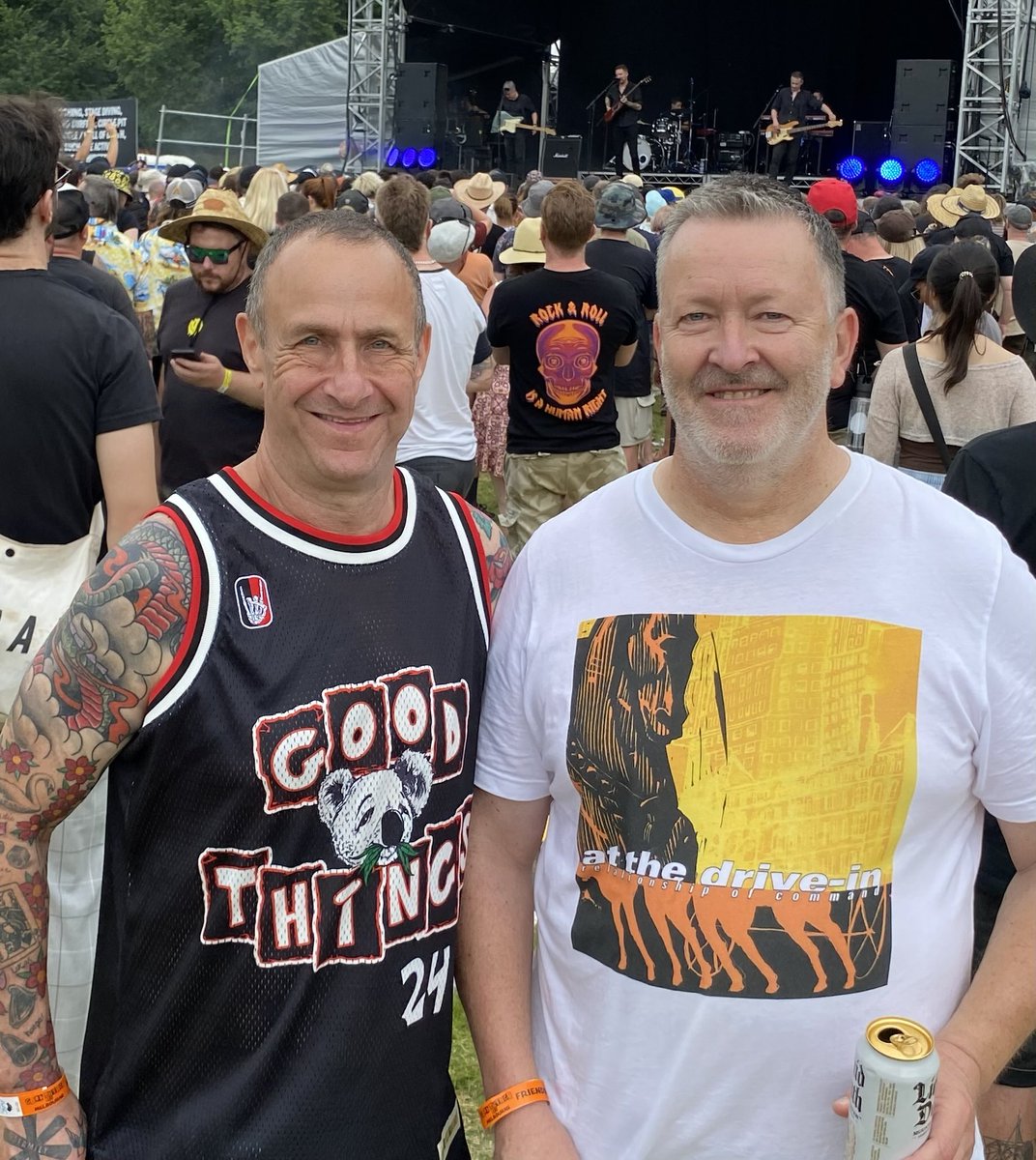 rohan_connolly's tweet image. The original Footyology Podcast team making our annual pilgrimage to the Good Things festival at Flemington. Rock on! 😂 #goodthings @GoodThingsFest