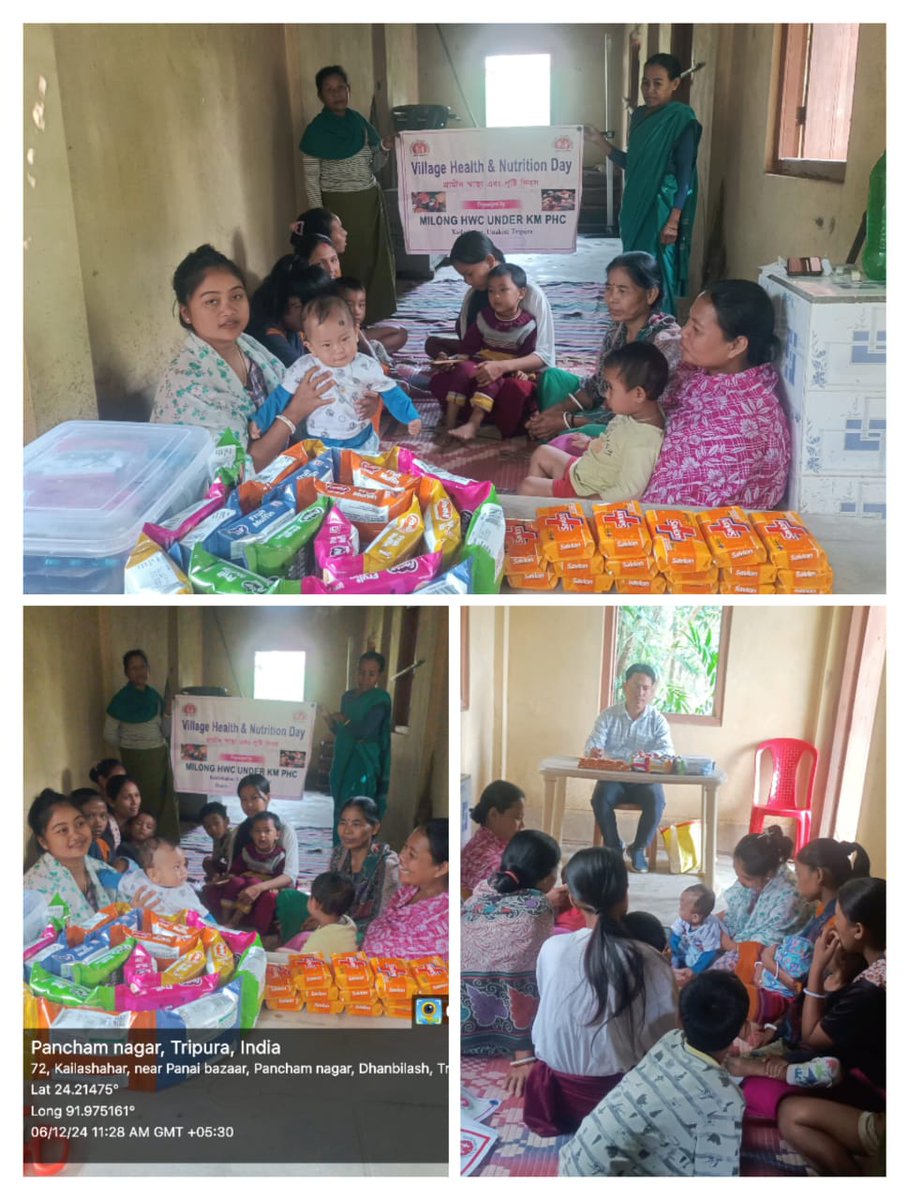 nhm_tripura's tweet photo. VHND programme was successfully conducted at HadukKami AWC under Milong AAM , Unakoti District🌿💪 A day dedicated to health, nutrition, and community empowerment. 🙌 #VHND #healthandnutrition #communitysupport
@PMOIndia @tripura_cmo @JKSinhaIAS @kirangitteias @Dr_SamitRC https://t.co/7c9fC3kM6J