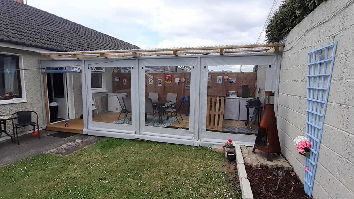 ClonmelCovers's tweet image. Another set of Panels that completely transformed the space they were fitted to giving the Customer an additional room  that could be used all year round #TransformingSpaces #Lookback2024  #MadetoLast #OutodoorLiving