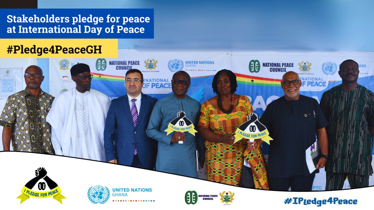 UNinGhana's tweet photo. On 7 December 2024, Ghanaians will vote for a new president and 276 parliamentarians, marking the ninth general election since the nation’s transition to the Fourth Republic in January 1993, underscoring Ghana’s enduring commitment to democratic governance.
#IPledgeForPeaceGh https://t.co/qZVcrGcs9d