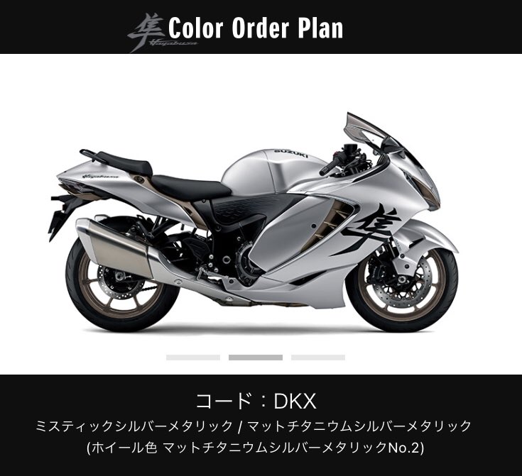 Hayabusaカラーオーダープラン】 2024年11月25日〜12月25日の間受付し