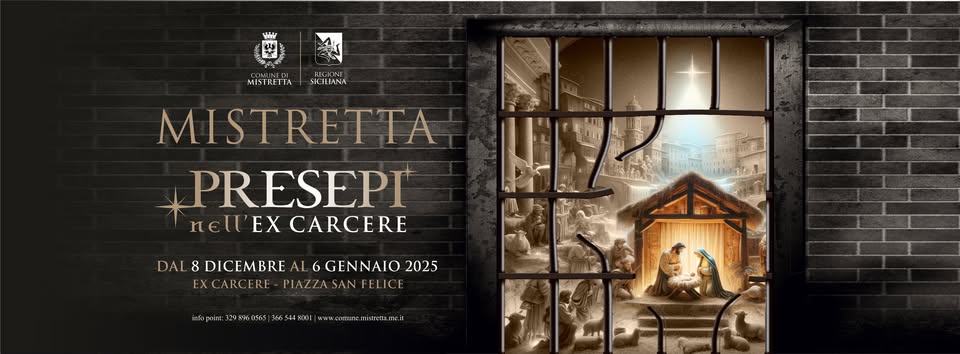 VisitSicilyOP's tweet photo. Visitare i #presepi allestiti da artisti e associazioni locali, nelle celle di un ex carcere?
A #Mistretta, in provincia di #Messina, dall' 8 dicembre al 6 gennaio 2025 si puo', presso l'ex Carcere in Piazza San Felice
#eventisicilia24 #visitsicilyinfo #natale2024 #natale https://t.co/JmD0egj94c