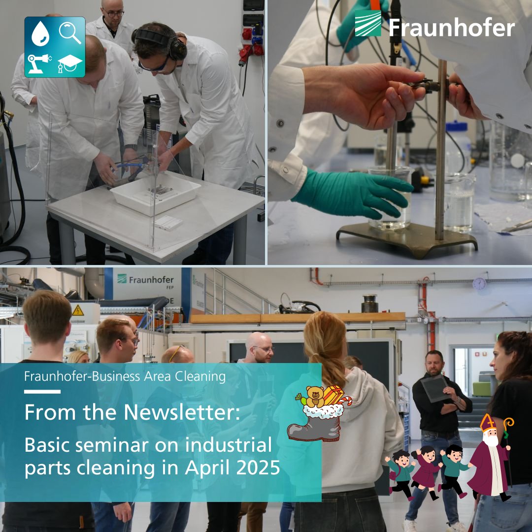 FReinigung's tweet photo. 📰✨From the Newsletter: Basic Seminar on Industrial Parts Cleaning in April 2025!

Our St. Nicholas was impressed by our sparkling boots and training offers!👀
🌟Be prepared for his new demands from April 2-4, 2025!

👉More info: https://t.co/csHqWL2ccl

#IndustrialCleaning https://t.co/9Pm7BeTZsN