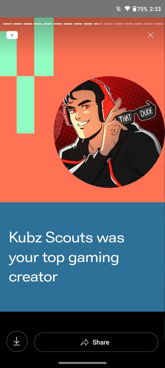 TheRyanSheriff's tweet photo. @JayKubzScouts Looks like you were my top gaming creator of 2024. Always love watching your YT videos, you're that dude 🙂 https://t.co/Vdma8CCtSL
