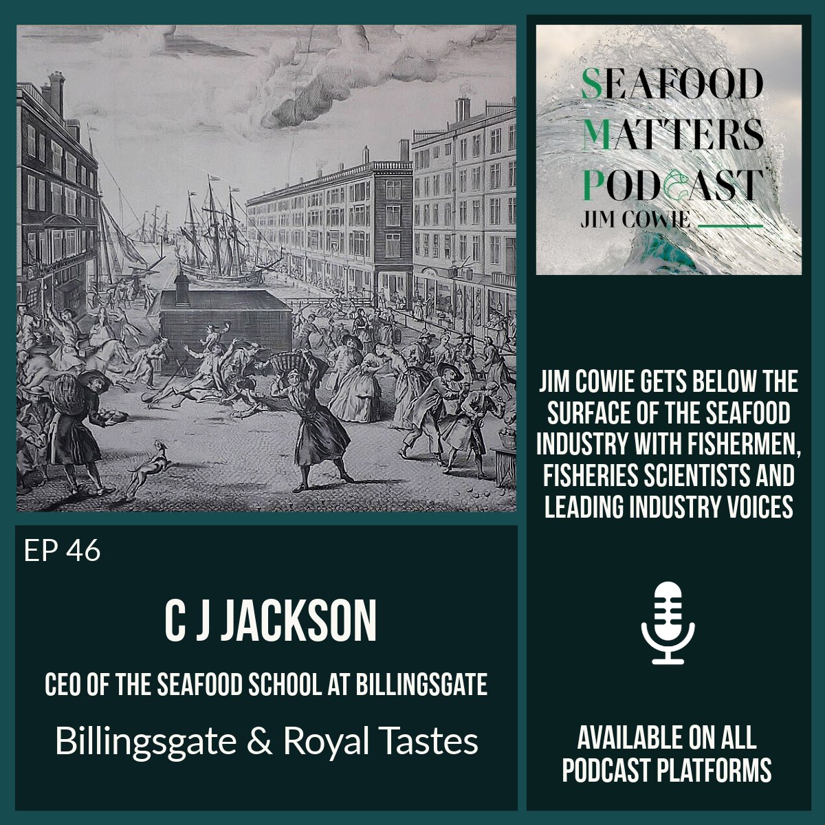 SeafoodMatters's tweet image. CJ Jackson shares Billingsgate’s legacy, a royal-loved Megrim recipe, and more! 🐟✨ #SeafoodMatters #Podcast