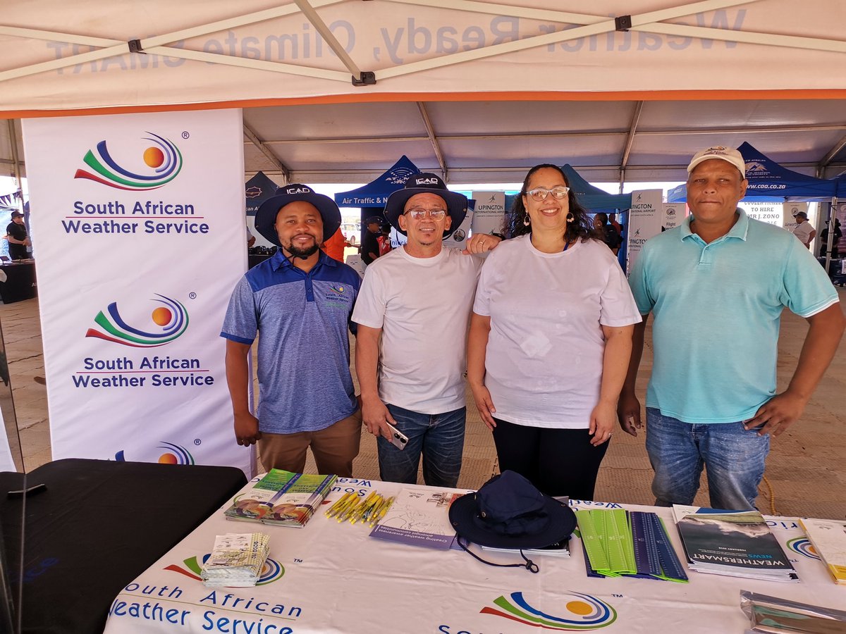 Malankan's tweet photo. The @SAWeatherServic is at Upington to celebrate the International Civil Aviation Day #ICAD2024 #BeWeatherSmart https://t.co/xQFzCEH53g