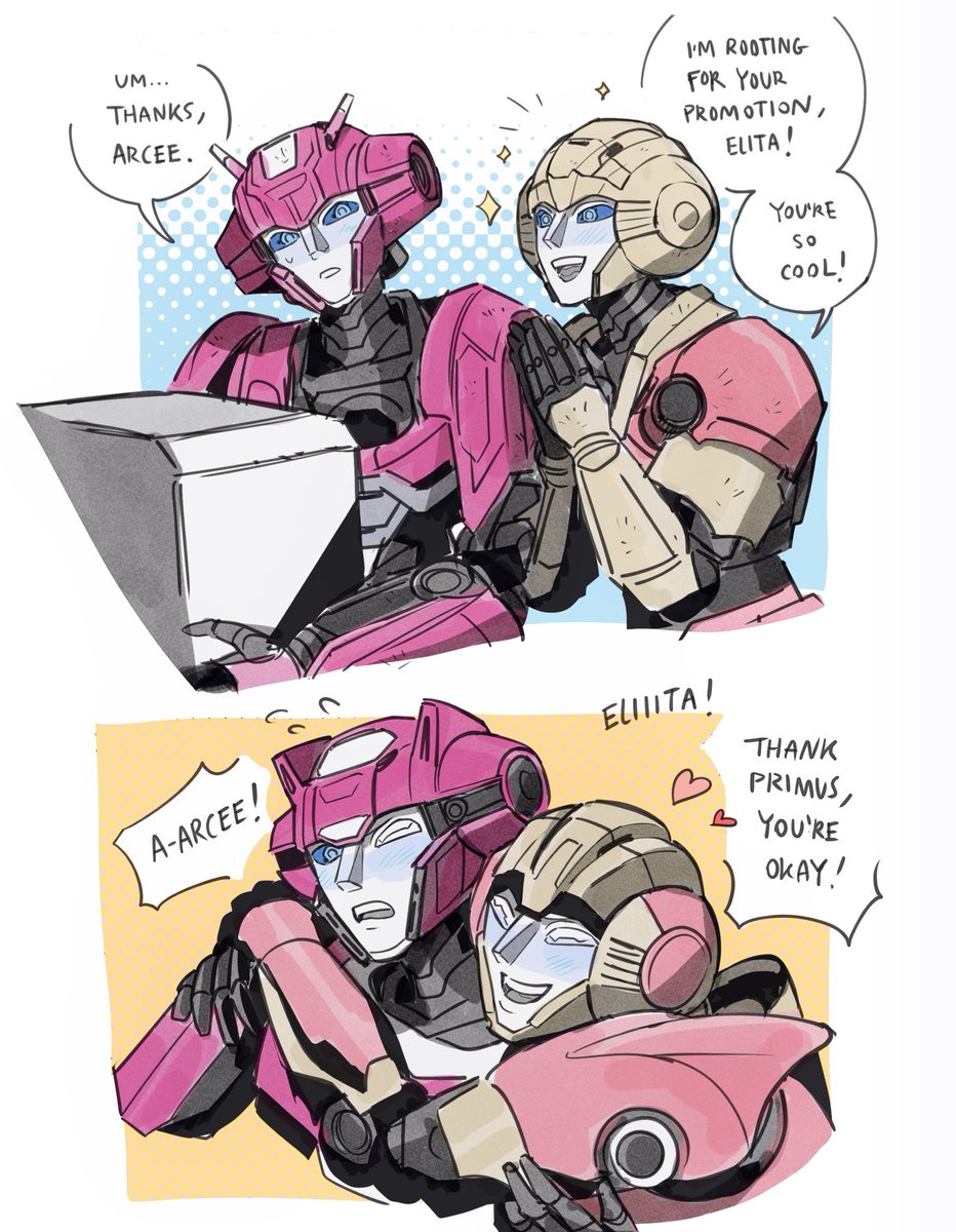 so ummm #TFOne arceelita anyone? 😳👉👈 twice the amount of pink… and girls 🫣 