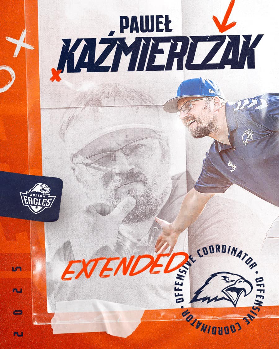 WarsawEagles's tweet image. 🏈 Deante Battle Head Coachem Warsaw Eagles w sezonie 2025! 🦅

🏈 Paweł Kaźmierczak pozostaje w sztabie Warsaw Eagles na sezon 2025! 

🏈 Jeff Thompson nowy trener Running Backów! 🦅

#StayHungry 🦅🔥
#PFL #polskafutbolliga #WarsawEagles2025 #nflpl