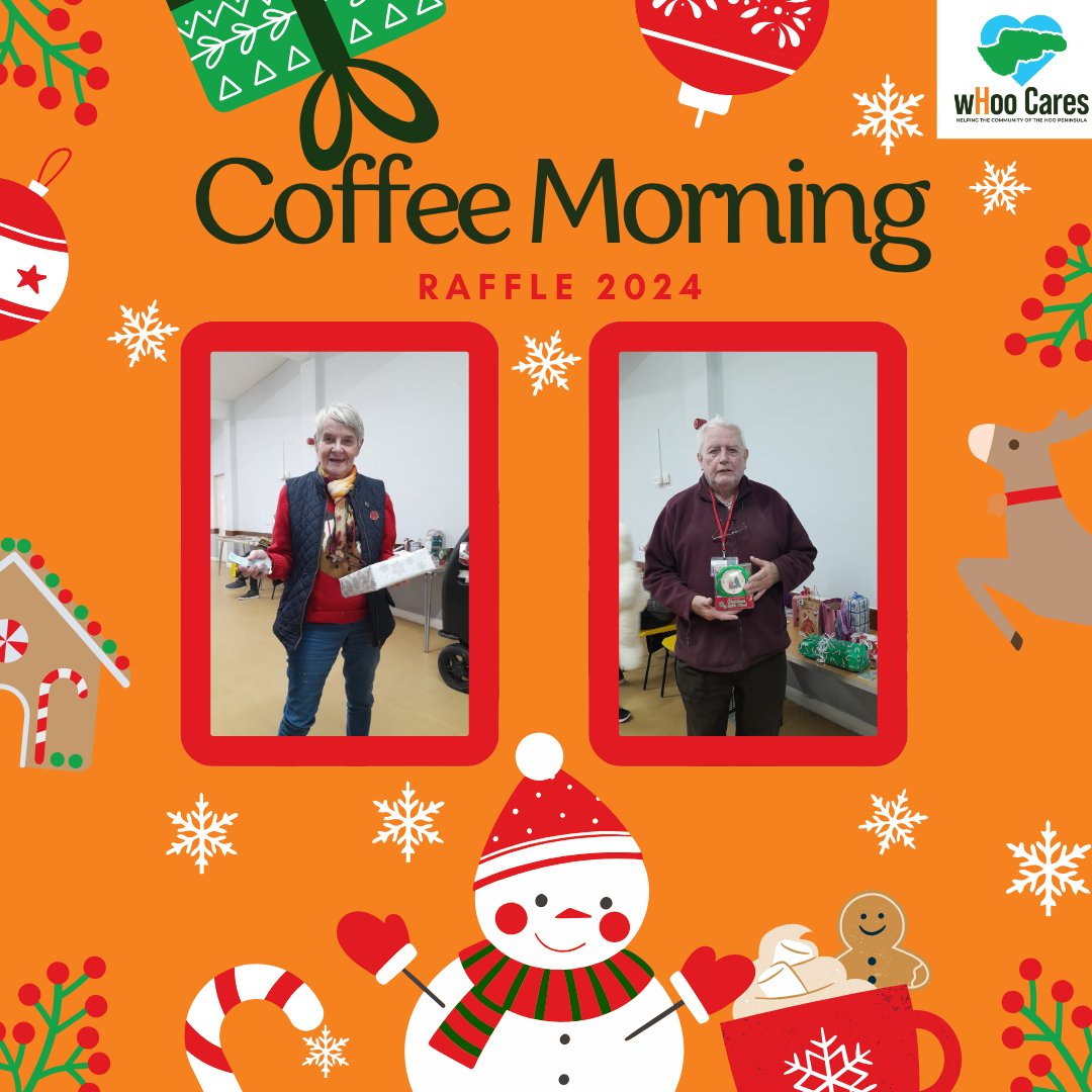 On Wednesday the Coffee Morning group held their annual Christmas raffle with over thirty people in attendance! Some of the wHoo cares team even managed to go along, and reported back they had a great time...even winning a few prizes.