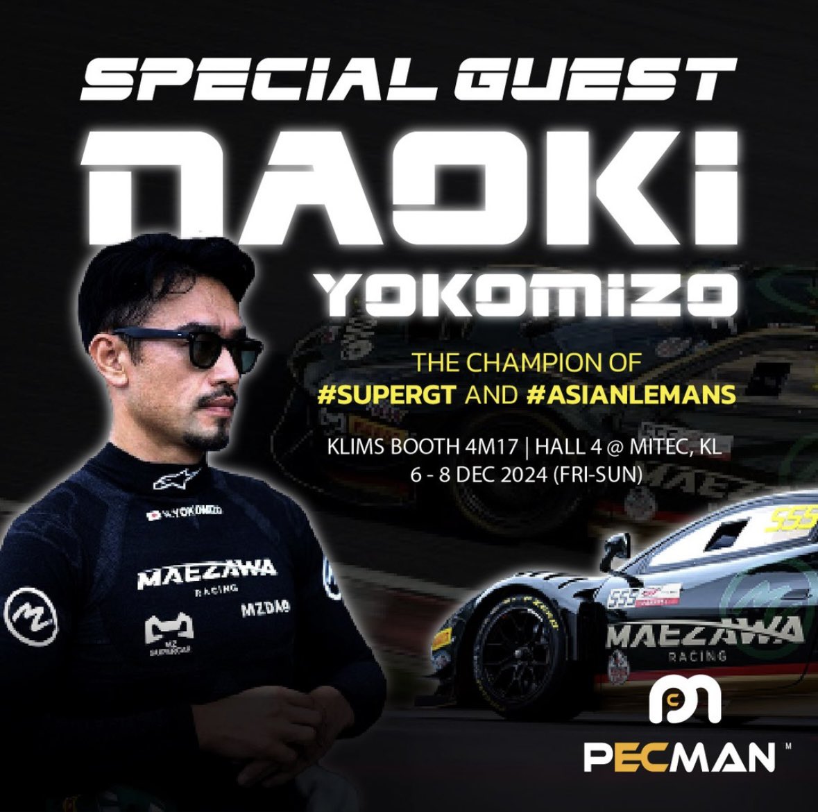 NaokiYokomizo's tweet image. Hello! Malaysia🇲🇾 
See you at the pecman booth in #KLIMS 

6年ぶりに開催されるマレーシア最大のモーターショーKLIMS2024に来ています。

明日正式にアプリをサービスローンチするペックマンブースでトークショーです！
#klims2024