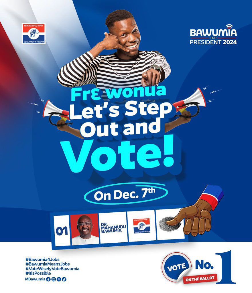 AhekaDoreen's tweet photo. #1TouchForBawumia – A vote for innovation, opportunity, and national unity. #BawumiaForPresident https://t.co/SVVetk5cVw