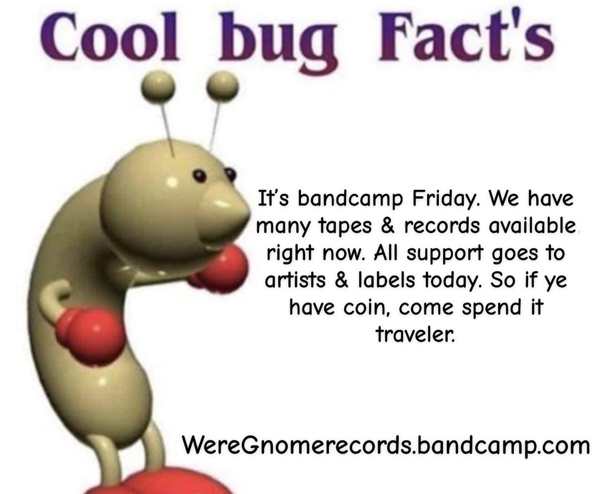 Today is bandcamp Friday. You know the drill. Go support independent music and get rad stuff.

weregnomerecords.bandcamp.com