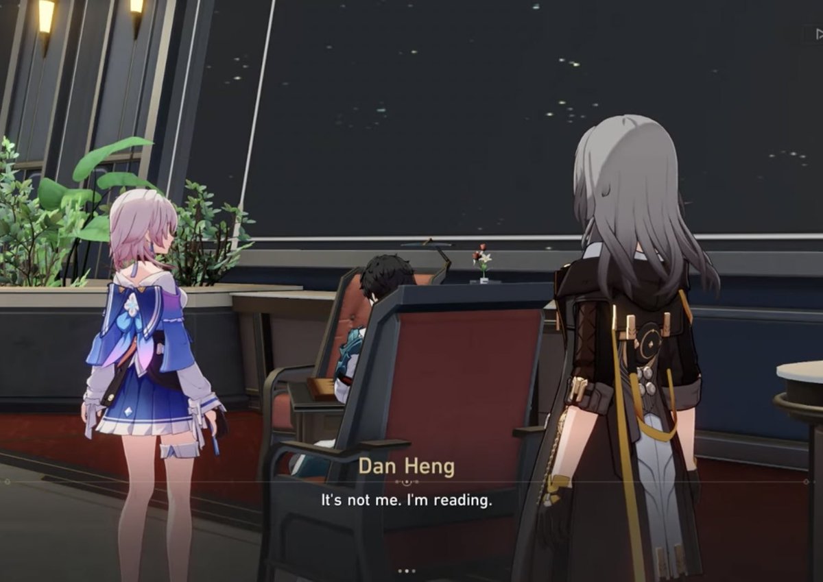 tsukeyi's tweet photo. “it’s not me, i’m reading”
“it’s not me, i’m disturbing dan heng while he reads”

😭😭😭😭😭 my astral express family https://t.co/3ILdsR6QFX