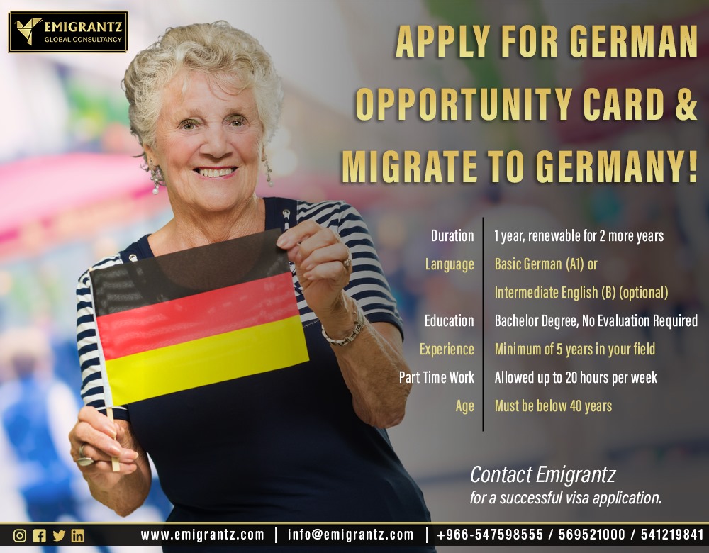 Emigrantzgc's tweet image. Get your German opportunity card from Emigrantz!

Contact us to know the process and migrate in 2025

Consult Now : emigrantz.com/eligibility-as…

Call: +966-547598555
Email: info@emigrantz.com
Web: emigrantz.com

#GermanyOpportunityCard #MigrateToGermany #WorkInGermany