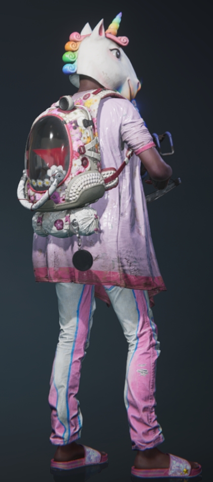 Merci @lurkitcom pour le pass sur <a href="/OnceHuman_/">Once Human</a> Dorénavant je suis une licorne contente, je peux ainsi dire qu'avec ce sac a dos je suis une ramasseuse de pâquerette officielle :D