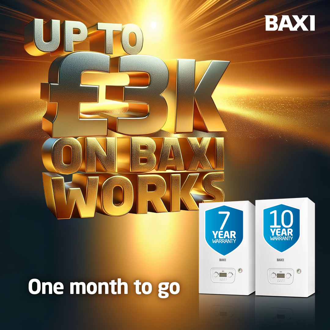 baxiboilers's tweet photo. Only 1 more month left to take advantage of our cashback offer!  

You earn cashback when you install/register any Baxi 600/800 boilers on Baxi Works*

x3 boilers = £300, x6 = £600, x9 = £900, Up of x30 = Jackpot of £3k!

*T&amp;Cs apply. 02/09/24-06/01/25 

https://t.co/Ms752Mv48G https://t.co/rQE3WsZcy9