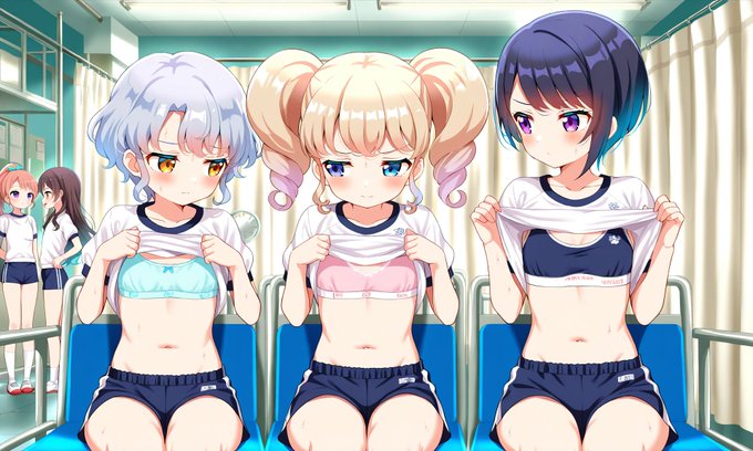 内科検診と発育測定 