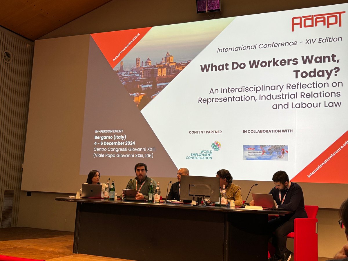 LaviniaSerrani's tweet image. La Conferencia Internacional ADAPT se reanuda con la sesión #16 sobre gestión #algorítmica y derechos laborales: desafíos jurídicos y protección en la era de la #inteligencia #artificial #adaptconference2024