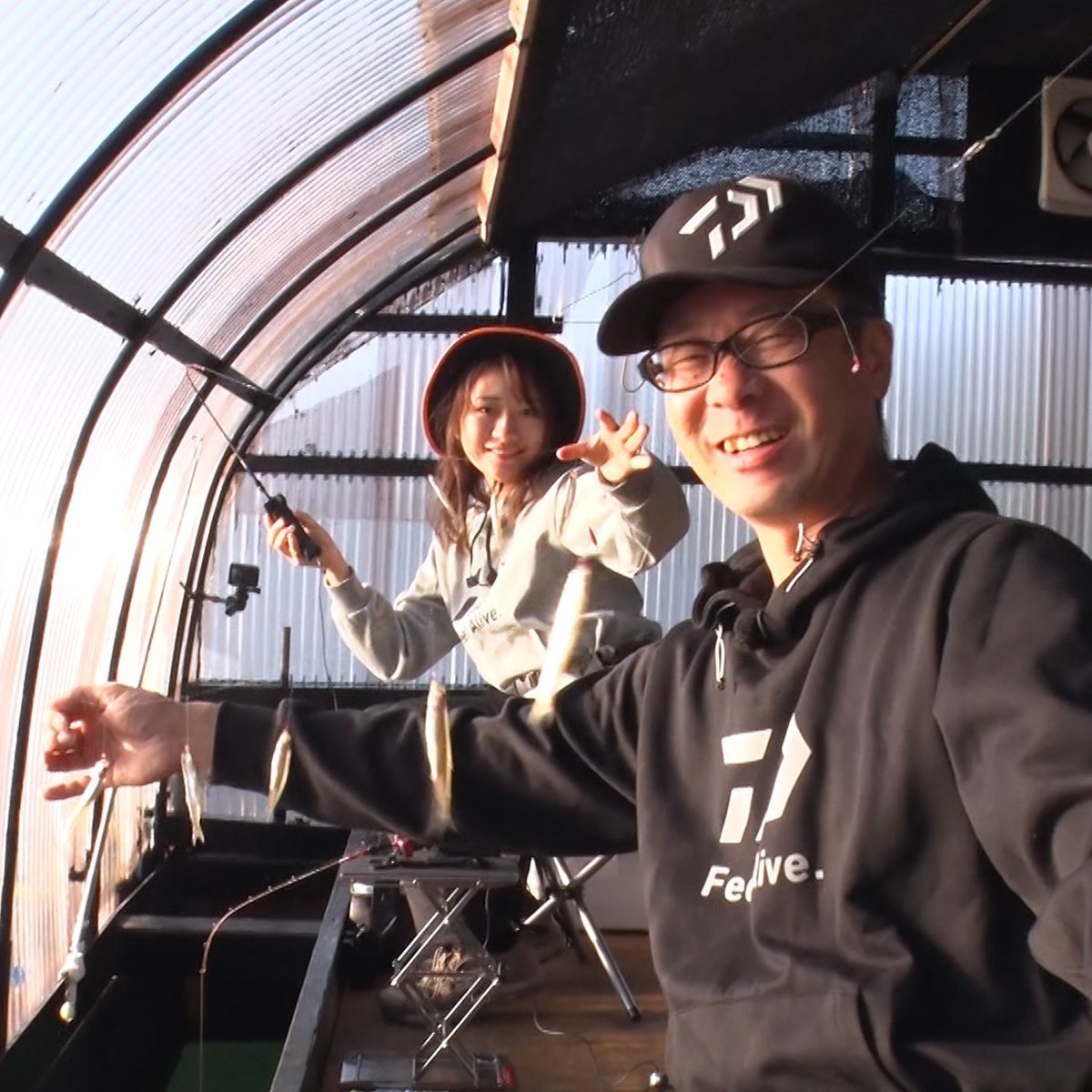fishing_tvo's tweet photo. 明日のTHEフィッシングは
「技とタックルの総力戦！ 木崎湖のワカサギ釣り」
冬の風物詩でもある"ワカサギ釣り"をドーム船で満喫！そして釣りたてワカサギ料理も！

12月7日夕方5時30分OA　
お楽しみに！
#Theフィッシング
#ワカサギ釣り
#千島克也
#千葉百々絵
#長野県
#木崎湖
#ワカサギ
#牡丹屋 https://t.co/ZpXLbHals2