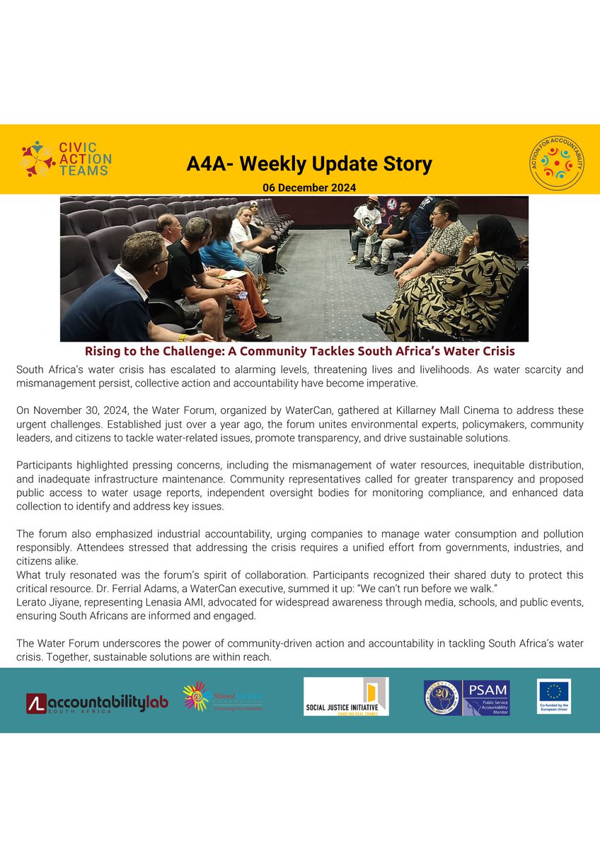 Action for Accountability (A4A) tweet media