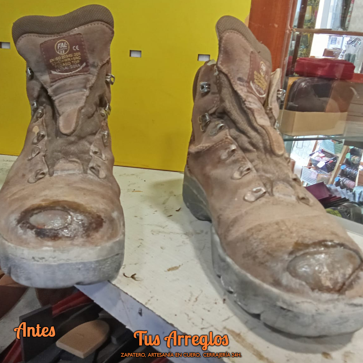 Tus_Arreglos's tweet photo. REPARACIÓN DE CALZADO👠👢👡👟
Con el mal tiempo nuestro calzado tiene que estar preparado. Materiales de alta calidad para ofrecer el mejor servicio en reparación de calzado.

📞987 19 87 05
📱 609 84 26 18 👈URGENCIAS👉📱617 83 66 76 https://t.co/oh0RNN2bPh