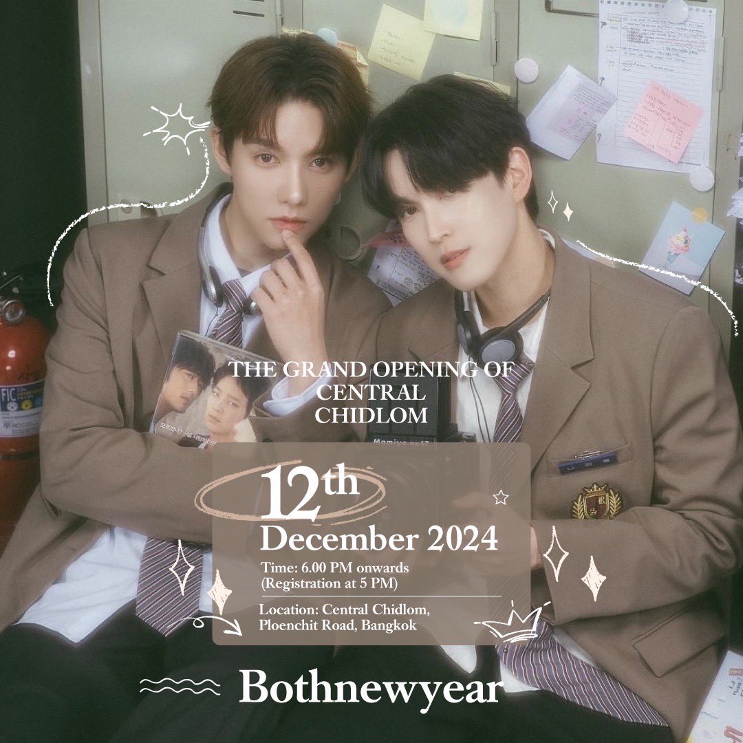 bothnewyearth's tweet photo. Event: Central Chidlom
The grand Opening of Central Chidlom🩷
ในวันพฤหัสบดี ที่ 12 ธันวาคม 2024 ในเวลา 18.00 น. 

สถานที่: Central Chidlom เซ็นทรัล ชิดลม

(งานเปิดมาให้กำลังใจบริเวณรอบงานได้) https://t.co/sJVV5GQR1x