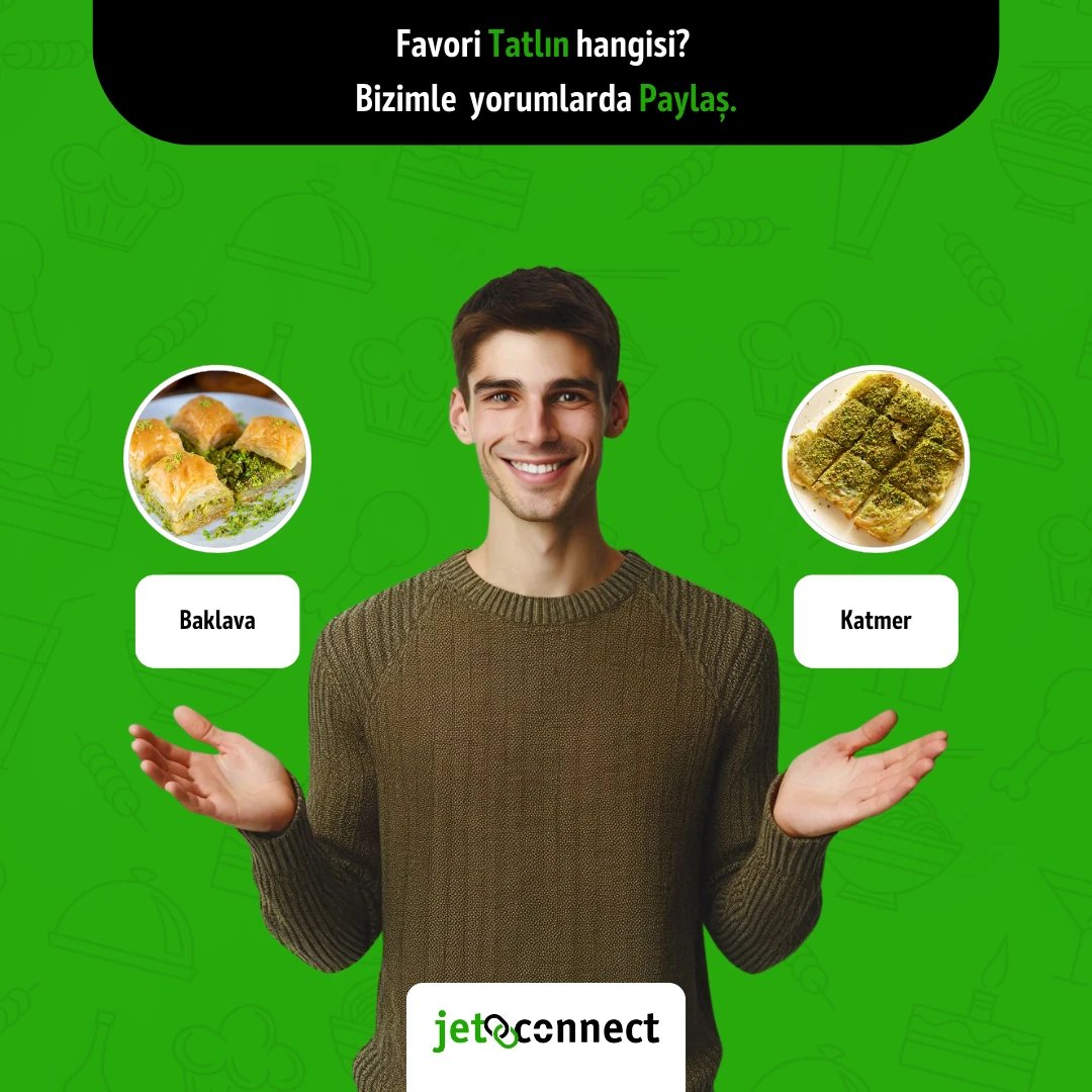 jetconnectapp's tweet photo. Favori tatlın hangisi? 🍮 Baklava mı, yoksa Katmer mi? Yorumlarda bizimle paylaşmayı unutma! 👇✨
#Jetconnect #Baklava #Katmer #TatlıSeverler #LezzetDünyası #TürkTatlıları #TatlıKeyfi https://t.co/RwWStZUxQJ