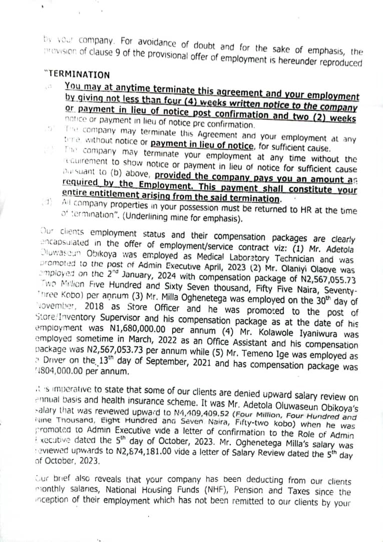 First letter that was sent to the company through there lawyer, which was ignored btw.