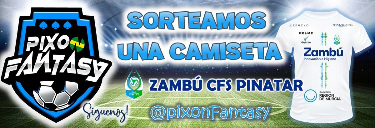 pixonFantasy's tweet photo. 🎁👕 Tenemos nuevo 𝘀𝗼𝗿𝘁𝗲𝗼!
💚🦩💙 Y lo hacemos con la 𝗰𝗮𝗺𝗶𝘀𝗲𝘁𝗮 𝗼𝗳𝗶𝗰𝗶𝗮𝗹 del Zambú @CFS_Pinatar

✌🏼Si nuestro equipo se lleva la 𝘃𝗶𝗰𝘁𝗼𝗿𝗶𝗮 frente a @LUDfutbolsala

🔄Solo tienes que RT
👉🏼Seguirme
❤️👈🏼

👀Entre tod@s se realizará un sorteo
🍀Mucha suerte! https://t.co/R1yN3GGFAG