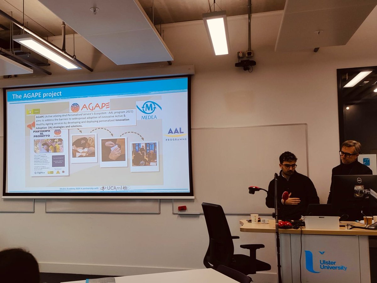 🌟 Thrilled to have presented at Medea Academy the Agape project, a revolutionizing care for older adults by enhancing user #autonomy, bridging the gap between #healthcare and #socialservices and improving physical activity and #inclusion.

#MedeaAcademy #Medea #experienceMedac