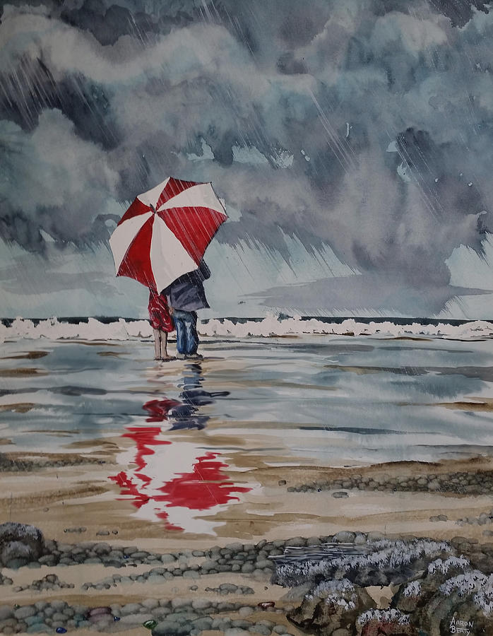 Aaron Beaty, Raindrops to Seaglass.  #beach #coast #art