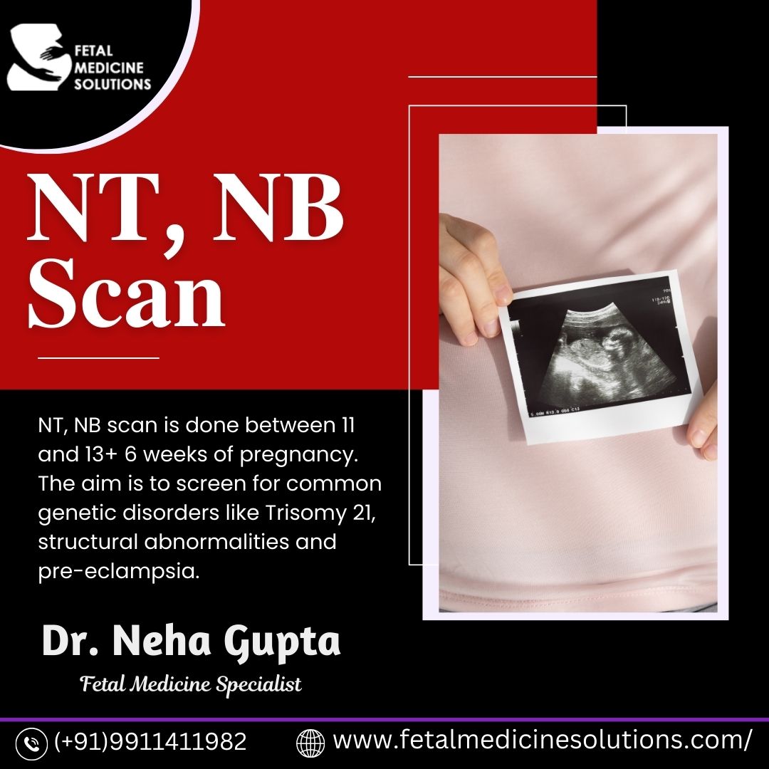 MedicineFetal's tweet image. NT, NB scan is done between 11 and 13+ 6 weeks of pregnancy. The aim is to screen for common genetic disorders like Trisomy 21, structural abnormalities and pre-eclampsia.

🩺 Dr. Neha Gupta, Fetal Medicine Consultant
.
📞  (+91) 9911411982

#drnehagupta #FetalMedicine #NTScan