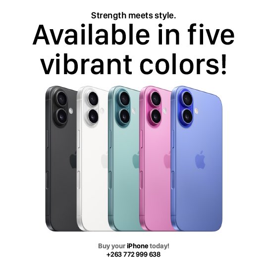 ihelp_zimbabwe's tweet photo. SELFIE GAME STRONG this holiday season! Get your iPhone 16 TODAY and snap unforgettable moments in style! #HolidayCheer #iPhone16 #FestiveFrenzy https://t.co/B8aHP2JfWU