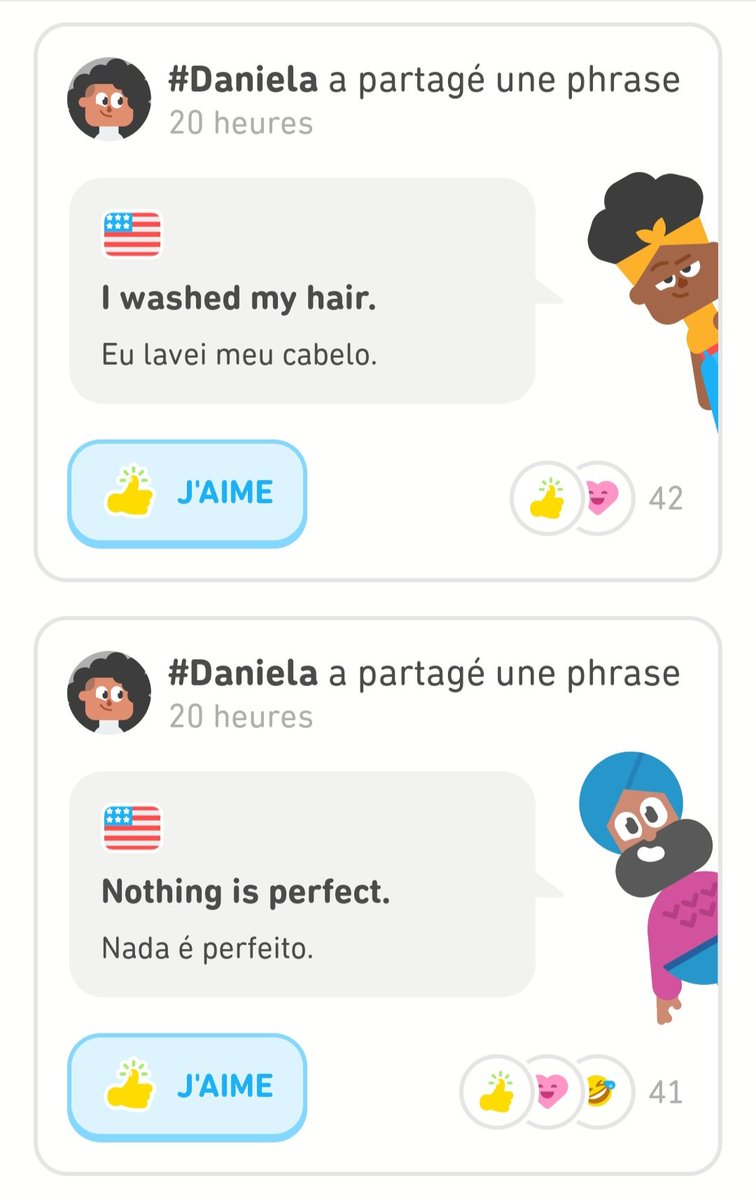 Daniela dans un état philosophique introspectif aujourd'hui 

#Duolingo #Duolingo365