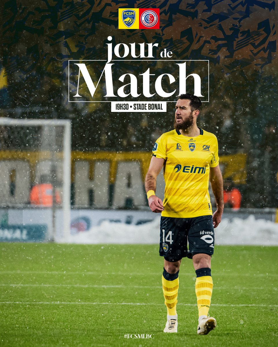 🔥 𝗝𝗢𝗨𝗥 𝗗𝗘 𝗠𝗔𝗧𝗖𝗛 🔥

⌚️ 19h30 🆚 <a href="/LaBerrichonne/">La Berrichonne de Châteauroux</a> 
⚔️ J14 de <a href="/NationalFFF/">Championnat National</a>
🏟️ Stade Bonal (ouverture des portes 18h)
🎟️ billetterie.fcsochaux.fr
#⃣ #FCSMLBC
📺 FFF tv

👊 Allez Sochaux !