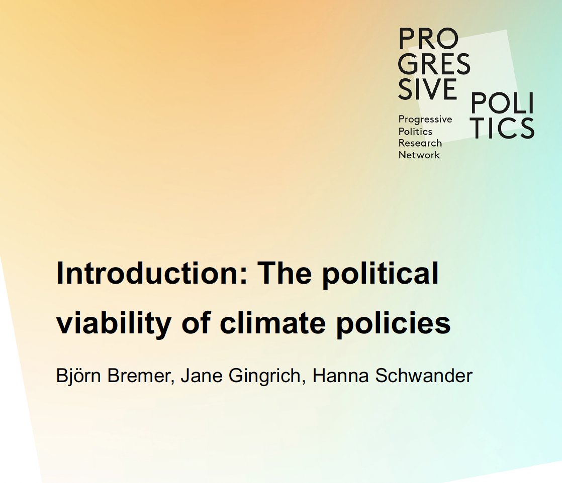 ‼️PPRNet Research Briefs 2024 ‼️

On the political viability of progressive climate policies

5 new research briefs tinyurl.com/yyk6yyxw
🚩 just transition policies
🚩 avoiding backlash
🚩 the role of trust
🚩 the impact of social movements
🚩 fiscal trade-offs