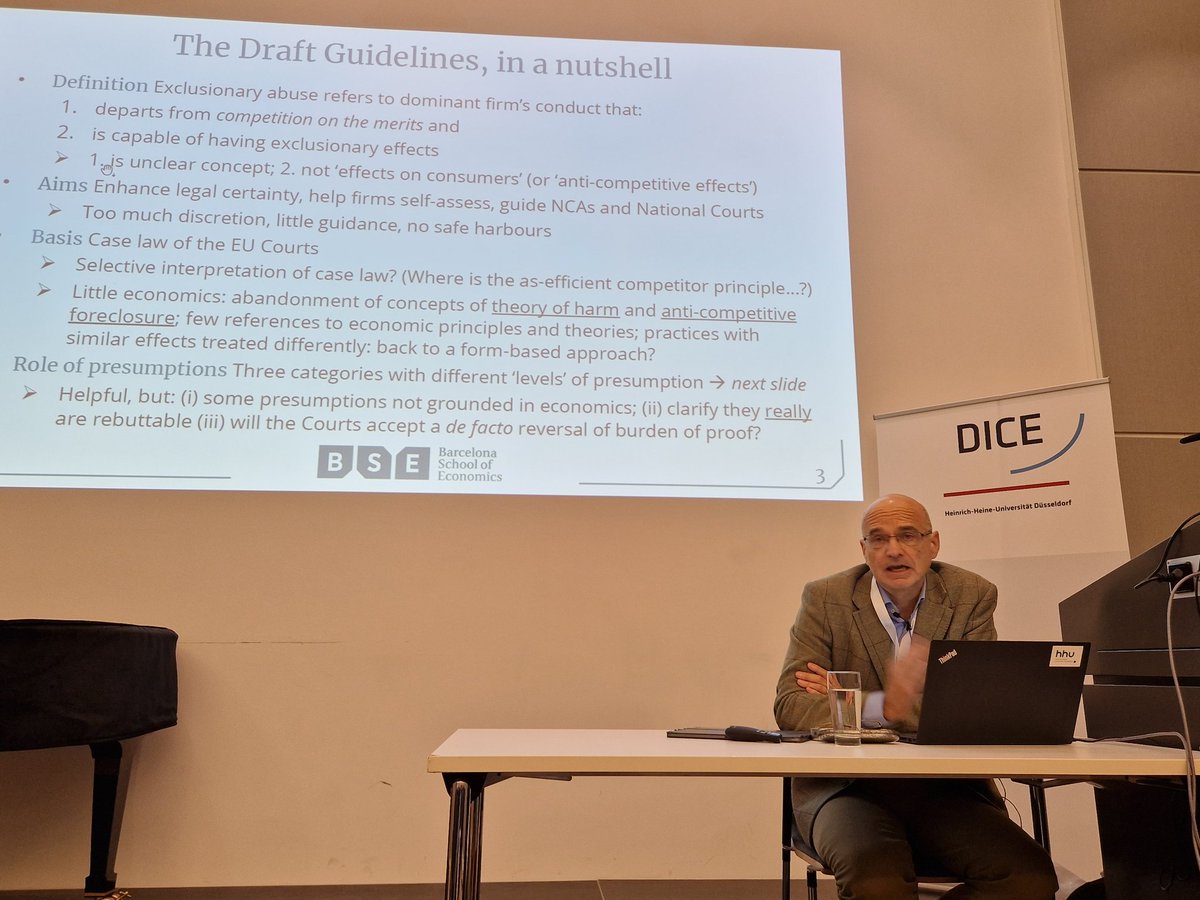 Justus Haucap (@haucap) on Twitter photo The <a href="/DICEHHU/">Düsseldorf Institute for Competition Economics</a> Competition Policy Conference <a href="/HHU_de/">Heinrich-Heine-Universität Düsseldorf</a> has just started with a discussion of <a href="/EU_Competition/">EU Competition</a>'s draft guidelines on Art. 102 by Massimo Motta. The <a href="/DICEHHU/">Düsseldorf Institute for Competition Economics</a> Competition Policy Conference <a href="/HHU_de/">Heinrich-Heine-Universität Düsseldorf</a> has just started with a discussion of <a href="/EU_Competition/">EU Competition</a>'s draft guidelines on Art. 102 by Massimo Motta.