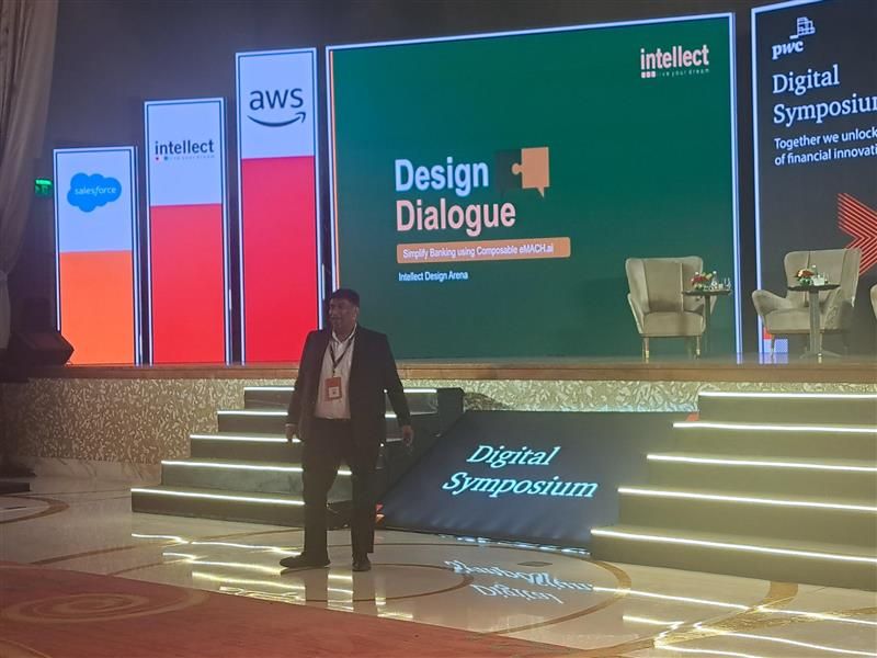 i_DesignArena's tweet photo. Ramanan SV, CEO-India & South Asia of Intellect, delivered an address on "Simplifying Banking with Composable Platforms" during the recent Digital Symposium organised by PwC India in Mumbai.
#Intellect #eMACHai #FirstPrinciplesThinking #DigitalTransformation
#ComposablePlatforms https://t.co/IVXKQY2FIt